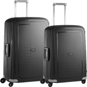 Samsonite S'Cure Spinner 69+75cm Black Suitcase Set Suitcase set