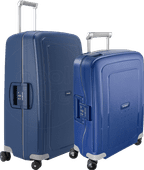 Samsonite S'Cure Spinner 55cm + 75cm Dark Blue Suitcase Set Suitcase promotion