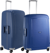 Samsonite S'Cure Spinner 69+75cm Dark Blue Suitcase Set Trolley suitcase