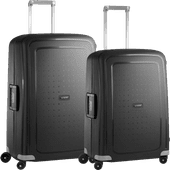 Samsonite S'Cure Spinner 69+75cm Black Suitcase set