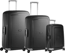 Samsonite S'Cure Spinner 55+69+75cm Black Samsonite carry-on suitcase