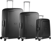 Samsonite S'Cure Spinner 55cm + 69cm + 75cm Black Suitcase Set Samsonite carry-on suitcase