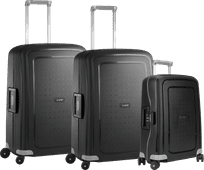 Samsonite S'Cure Spinner 55 + 69 + 69 cm Black Kofferset Handgepäckkoffer