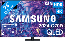 Samsung QLED GQ75Q70DAT (2024) Television with Ambient Mode