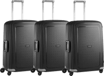 Samsonite S'Cure Spinner 69cm Black Triple Suitcase Set Suitcase set