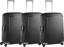 Samsonite S'Cure Spinner 69cm Black Triple Suitcase Set Suitcase promotion