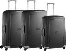 Samsonite S'Cure Spinner 69cm + 75cm + 75cm Black Suitcase Set Suitcase set