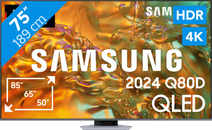 Samsung QLED GQ75Q80DAT (2024) Large Samsung TV