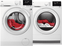 AEG LR6A668 + AEG TR7T60580 8kg washing machine and dryer set