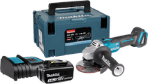 Makita DGA504ZJ + Makita Starter Pack DC18SD+BL1830B Makita angle grinder