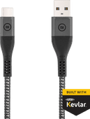 BlueBuilt USB-A-auf-USB-C-Kabel 1,5 m Kevlar® Schwarz Samsung USB-C-Kabel