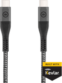 BlueBuilt USB-C-auf-USB-C-Kabel 1,5 m Kevlar Schwarz Datenkabel