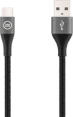 BlueBuilt USB-A to USB-C Cable 1.5m Nylon Black USB to USB-C cable