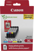 Canon CLI-571XL Cartridges Combo Pack Canon PGI-570 and CLI-571 cartridge