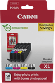 Canon CLI-551XL Patronen Multipack Patrone für Canon PIXMA iP Drucker