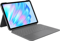 Logitech Combo Touch Apple iPad Air 11 Zoll (2025/2024) Tastaturhülle QWERTZ Grau Tablethülle mit Tastatur