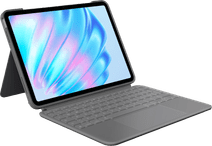 Logitech Combo Touch Apple iPad Air 11 Zoll (2024) Tastaturhülle QWERTZ Grau iPad Tastaturhülle