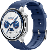 OnePlus Watch 2 Silber/Blau Smartwatch mit Android Wear OS