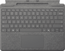 Microsoft Surface Pro Keyboard mit Stiftaufbewahrung Platin Tablethülle mit Tastatur