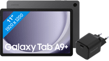 Samsung Galaxy Tab A9 Plus 11 inches 128GB WiFi Gray + BlueBuilt Charger Tablet for the whole family