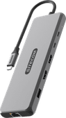 Sitecom 10 in 1 USB 4 Power Delivery Multiport Adapter 100W Docking station USB-C connector