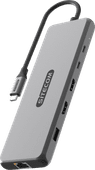 Sitecom 10-in-1 USB 4 Power Delivery Multiport Adapter 100 W Dockingstation für Windows-Laptop