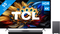 TCL QLED 55C61B (2024) + soundbar European Championship 2024 television and projector deal