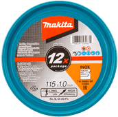 Makita Cutting Disc Stainless Steel 115mm 12 units 115mm grinding disc