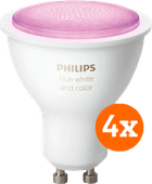 Philips Hue White & Color GU10 4er-Pack Philips Hue einzeln erhältliche Smart-Lampe