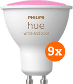 Philips Hue White & Color GU10 9er-Pack Philips Hue einzeln erhältliche Smart-Lampe