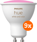 Philips Hue White & Color GU10 9er-Pack White und Color Smart-Lampe