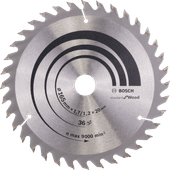 Bosch Circular Saw Blade Optiline Wood 165x20x1.7/1.2mm, 36T Circular saw blades