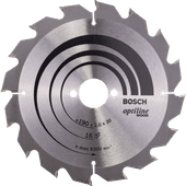 Bosch Circular Saw Blade Optiline Wood 190x30x2mm, 16T Circular saw blades