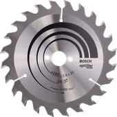 Bosch Circular Saw Blade Optiline Wood 160x20/16x1.8mm, 24T Circular saw blades