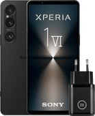 Sony Xperia 1 VI 256GB Black 5G + BlueBuilt Charger with USB-C Port 30W Black Smartphone