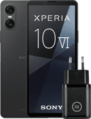 Sony Xperia 10 VI 128GB Black 5G + BlueBuilt Charger with USB-C Port 30W Black Small phone