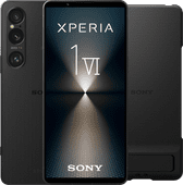 Sony Xperia 1 VI 256GB Schwarz 5G + Sony Backcover Schwarz mit Ständer Smartphone mit NFC