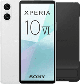 Sony Xperia 10 VI 128GB White 5G + Sony Back Cover Black with Stand Sony Xperia phone