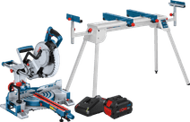 Bosch Professional GCM 18V-254 D + ProCORE 18V 8.0Ah + Underframe Radial arm saw with an underframe
