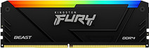 Kingston FURY Beast RGB 32GB (2x16GB) DDR4 DIMM CL18 3.600 MHz RAM für Intel Prozessor mit 1200-Sockel