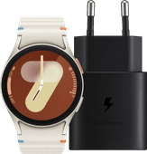 Samsung Galaxy Watch 7 Cream 40mm + Charger 25W Smartwatch for Android smartphone