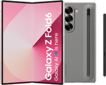 Samsung Galaxy Z Fold 6 512GB Pink 5G + Samsung Back Cover with S Pen Gray Extra large smartphone