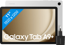 Samsung Galaxy Tab A9 Plus 11 Zoll 64GB Wi-Fi Silber + BlueBuilt Ladegerät Samsung Galaxy Tab A9 und Tab A9 Plus