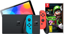 Nintendo Switch OLED Red/Blue + Luigis Mansion 2 HD Nintendo Switch OLED