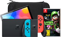 Nintendo Switch OLED Red/Blue + Luigis Mansion 2 HD + BlueBuilt travel case Nintendo Switch OLED