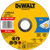 DeWalt Trennscheibe INOX 125 x 1 x 22,2 mm 10 Stück 125 mm Schleifscheibe Metall