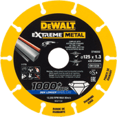 DeWalt Extreme Metal Cutting Disc 125x22.23x1.3mm grinding disc
