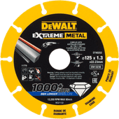 DeWalt Extreme Metal Cutting Disc 125x22.23x1.3mm 125mm grinding disc