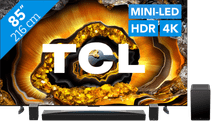 TCL QD Mini-LED 85X955 Max (2024) + Soundbar Fernseher zum Streamen von Filmen und Serien