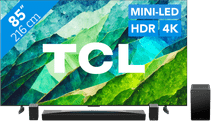 TCL QD Mini-LED 85C81B (2024) + Soundbar Fernseher zum normalen Fernsehen